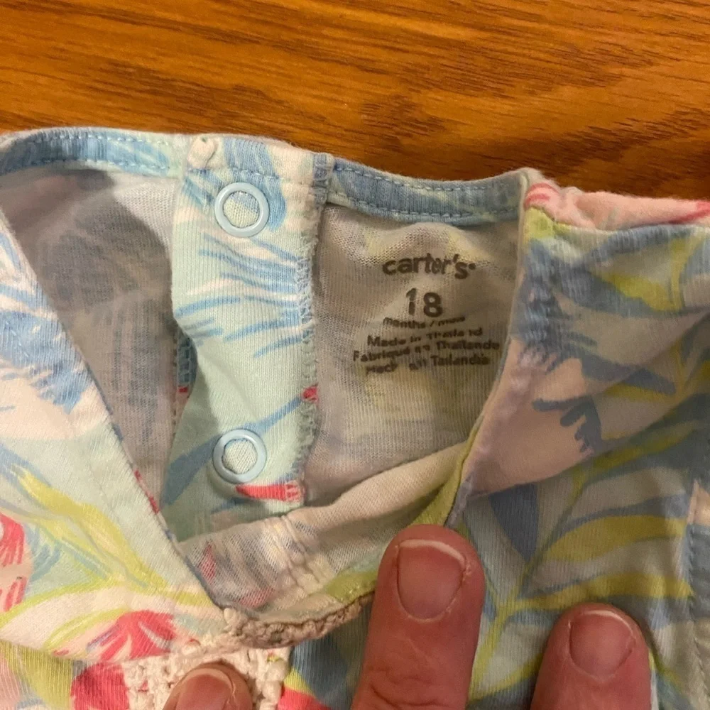 Set of 2 Carters Summer Jumpers size 18 Months (DO)
